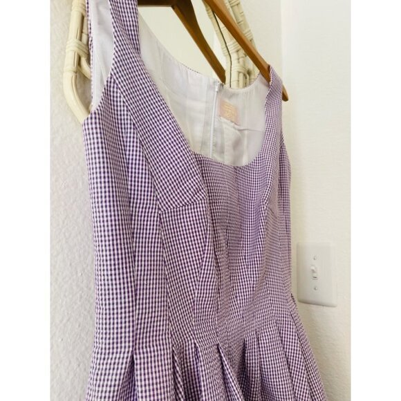 Wendy Harrison Pink Label Purple Fit and Flare Dress Sz S - Picture 4 of 9